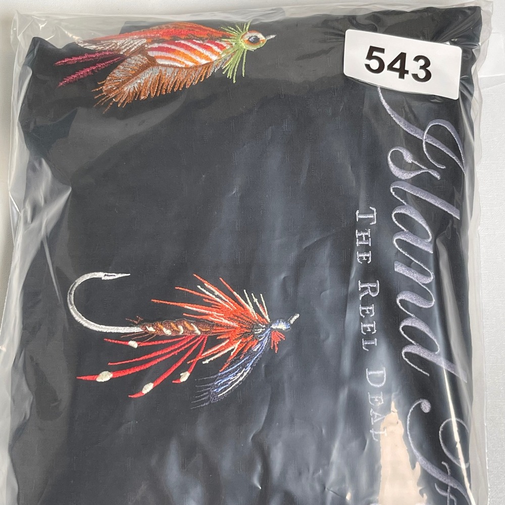 Tommy Bahama Mens XXL Black Silk Camp Shirt Island Fly Limited Edition NWT - Picture 12 of 12